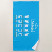 Cafes de Malaga Strandlaken (Voorkant)