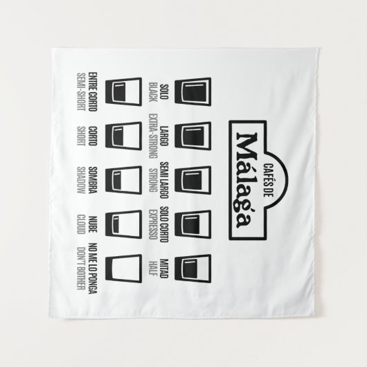 Cafes de Malaga Wandkleed (Voorkant (horizontaal))