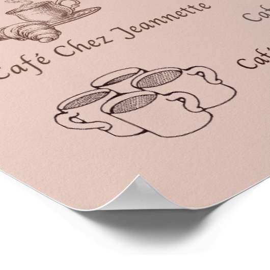 Cafés de Paris Poster (Hoek)