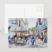 Cafés van Tomar, Portugal Briefkaart (Voorkant / Achterkant)