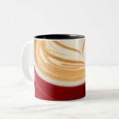 Cafetafel geschenk tweekleurige koffiemok (Voorkant links)