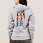 Cafetafeliefhebber Geschenk Zip-Up Hoodie (Achterkant)