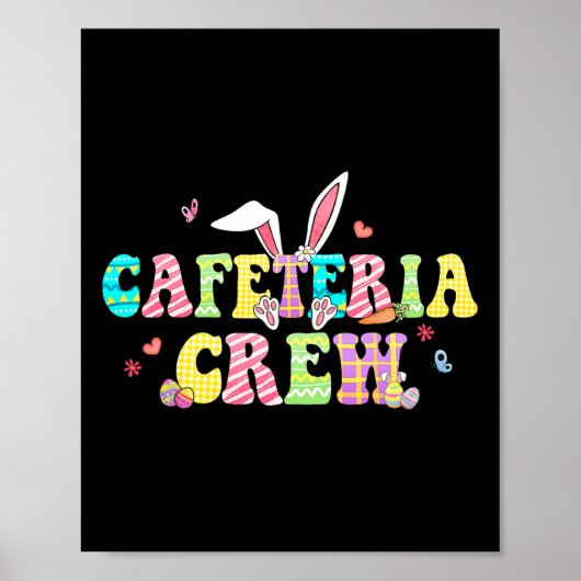 Cafetaria Crew Happy Easter Bunny Lunch Dame Match Poster (Voorkant)