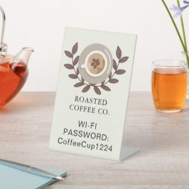 Cafetaria Tafelblad Reclamebord Met Voetstuk