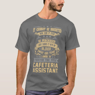Cafeteria Assistant voor altijd de titel Taakcode T-shirt