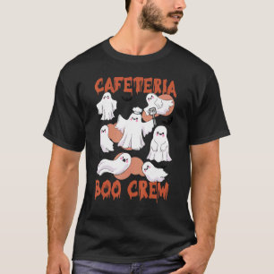 Cafeteria Boo Crew Teacher Lunch Lady Team Spooky T-shirt