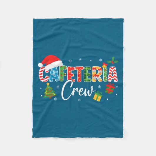 Cafeteria Crew Christmas Holiday School Staff Food Fleece Deken (Voorkant)
