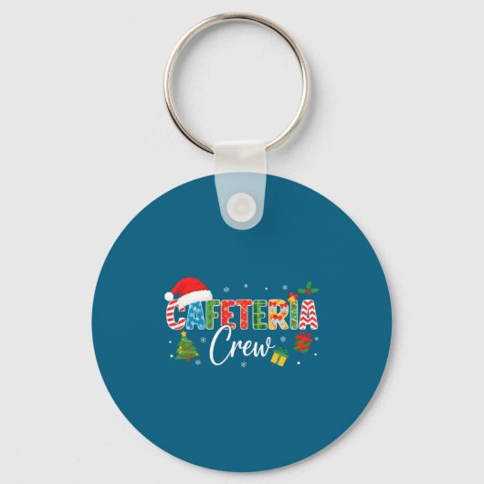 Cafeteria Crew Christmas Holiday School Staff Food Sleutelhanger (Voorkant)