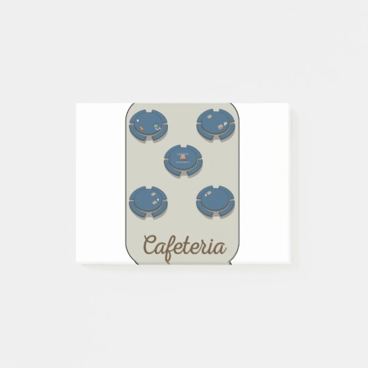 Cafeteria Cute design ideeën coole cartoon Post-it® Notes (Voorkant)