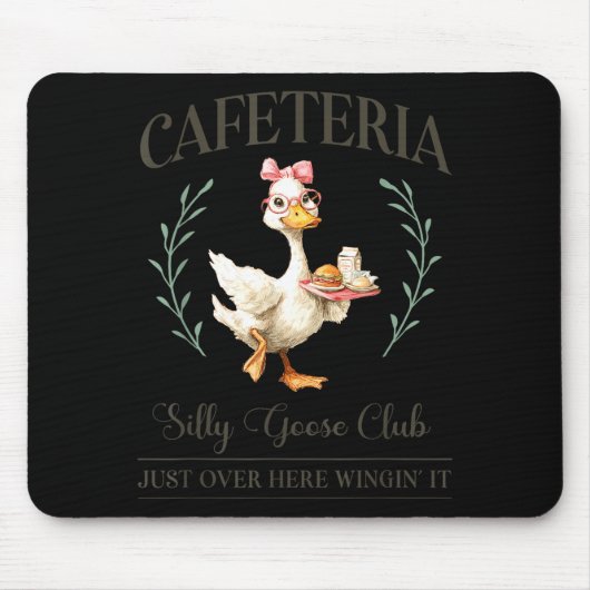 Cafeteria Silly Goose Club For School Lunch Lady Muismat (Voorkant)
