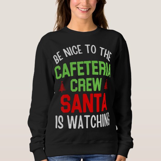 Cafeteria Squad Crew Kerstmis School Lunch Lady X Trui (Voorkant)