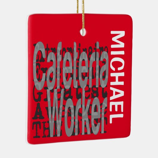 Cafeteria Worker Extraordinaire CUSTOM Keramisch Ornament (Rechts)