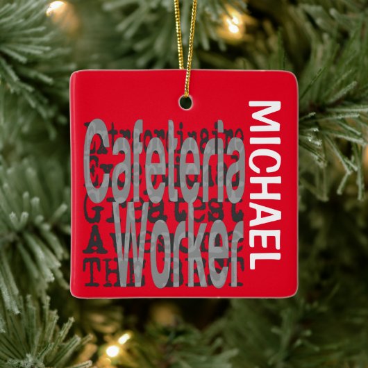Cafeteria Worker Extraordinaire CUSTOM Keramisch Ornament (Boom)