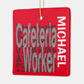 Cafeteria Worker Extraordinaire CUSTOM Keramisch Ornament (Links)