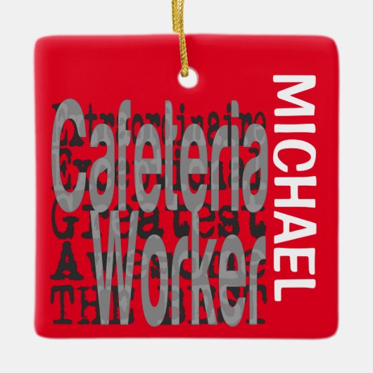 Cafeteria Worker Extraordinaire CUSTOM Keramisch Ornament (Voorkant)