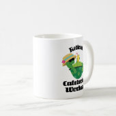 Cafeteria Worker (schildpad) in ruste Koffiemok (Voorkant rechts)