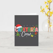 Cafeteriacrew Kerstvakantie Schoolpersoneel Eten Kaart (Gele Bloem)