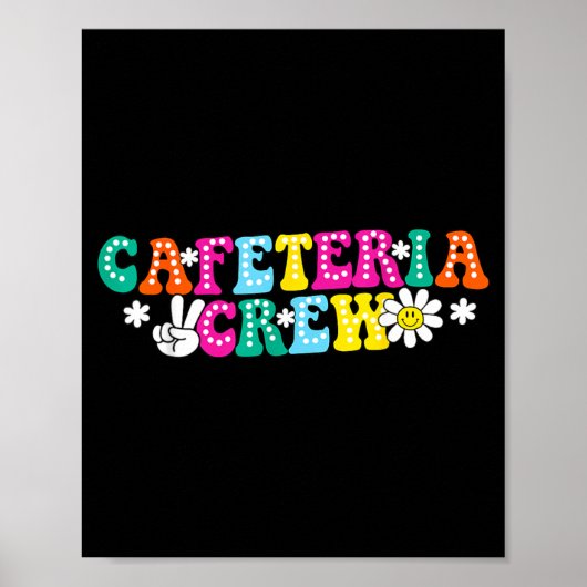 Cafeteriapersoneel Grappige School Lunch Dames Her Poster (Voorkant)
