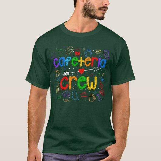 Cafeteriapersoneel Lunch Dames Rock School Werk T-shirt (Voorkant)
