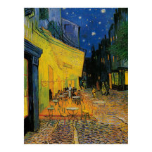 Caféterras bij Nacht