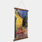 Caféterras bij nacht van Vincent van Gogh Hangend Wandkleed (Gebogen)