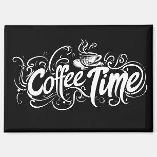 Cafetijd Slogan Ingewikkeld Magneet
