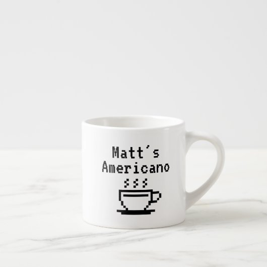 Caffè Americano koffiekopje mok met aangepaste naa (Rechts)