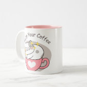 CAFFE CAT TWEEKLEURIGE KOFFIEMOK (Voorkant links)