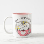 CAFFE CAT TWEEKLEURIGE KOFFIEMOK (Links)