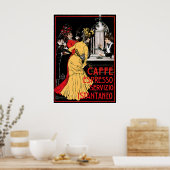 Caffe Espresso Coffee Drink & Art Poster (Keuken)