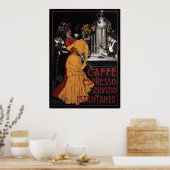 Caffe Espresso ~ Servizio Istantaneo ~ 1900 Poster (Keuken)