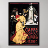 CAFFE ESPRESSO SERVIZIO ISTANTANEO Coffee Italiaan Poster (Voorkant)
