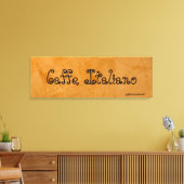 Caffe Italiano Toscaans Oranje Schilderij Canvas Afdruk (Insitu (Woonkamer))