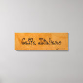 Caffe Italiano Toscaanse Sinaasappel Schilderij Canvas Afdruk (Voorkant)