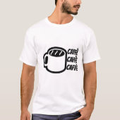 Caffè | Koffie in de Italiaanse T-Shirt (Voorkant)