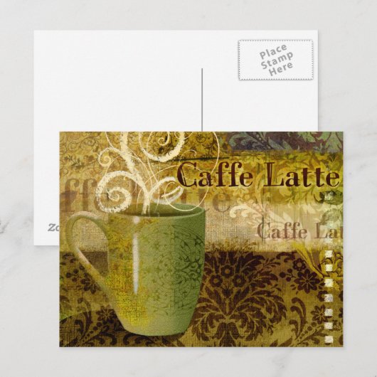 Caffe Latte Briefkaart (Voorkant / Achterkant)