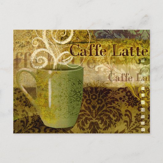 Caffe Latte Briefkaart (Voorkant)