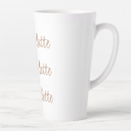 Caffè latte | Eenvoudige stijlvolle schrijftypogra Latte Mok