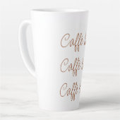 Caffè latte | Eenvoudige stijlvolle schrijftypogra Mok (Linkerhoek)