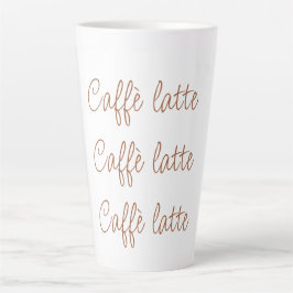 Caffè latte | Eenvoudige stijlvolle schrijftypogra Mok