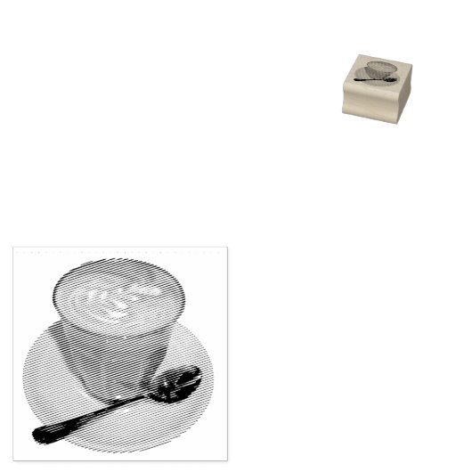 Caffè latte rubberstempel (Gestempeld)