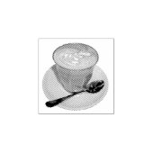Caffè latte rubberstempel (Afrduk)