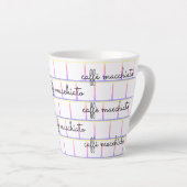 Caffè macchiato on Rainbow Grid Latte Mok (Rechterhoek)