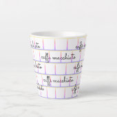 Caffè macchiato on Rainbow Grid Latte Mok (Voorkant)