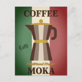 Caffè Moka Italiaanse vlag Koffiepot | Briefkaart (Voorkant)