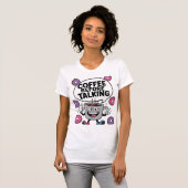 Caffee before talking funny Mug character shirt (Voorkant volledig)