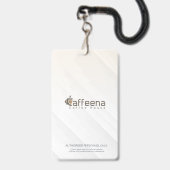 Caffeena-badge Badge (Voorzijde met lanyard)