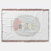 Caffeinaire Cutie | Brew Unicorn Deken (Voorkant)