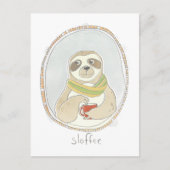 Caffeinaire Cutie | Sloffee Briefkaart (Voorkant)
