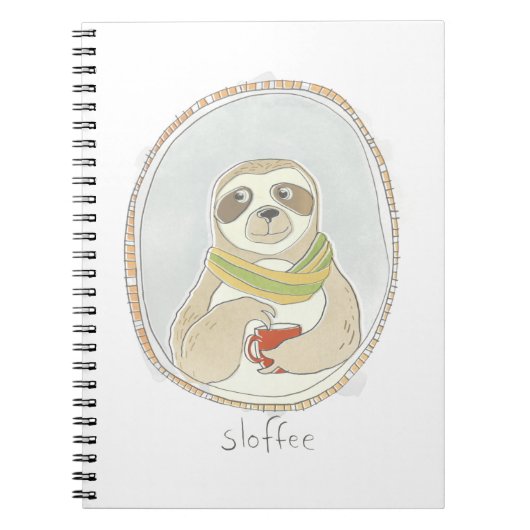 Caffeinaire Cutie | Sloffee Notitieboek (Voorkant)